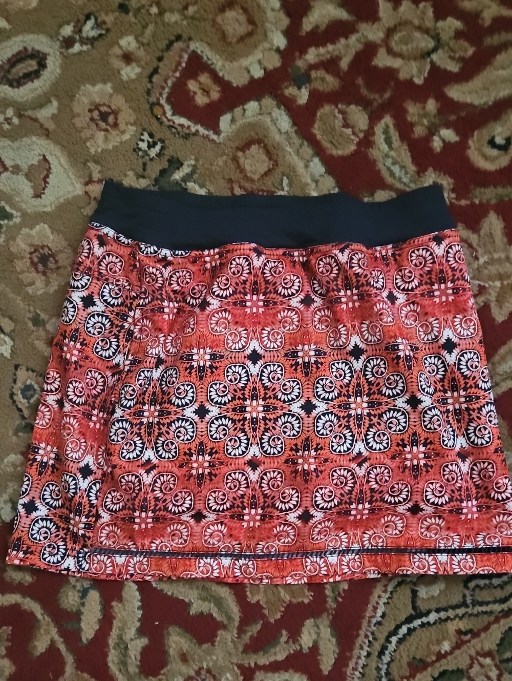 St. John's Bay Active Women's Coral Medallion Paisley Skort - Size S